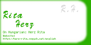 rita herz business card
